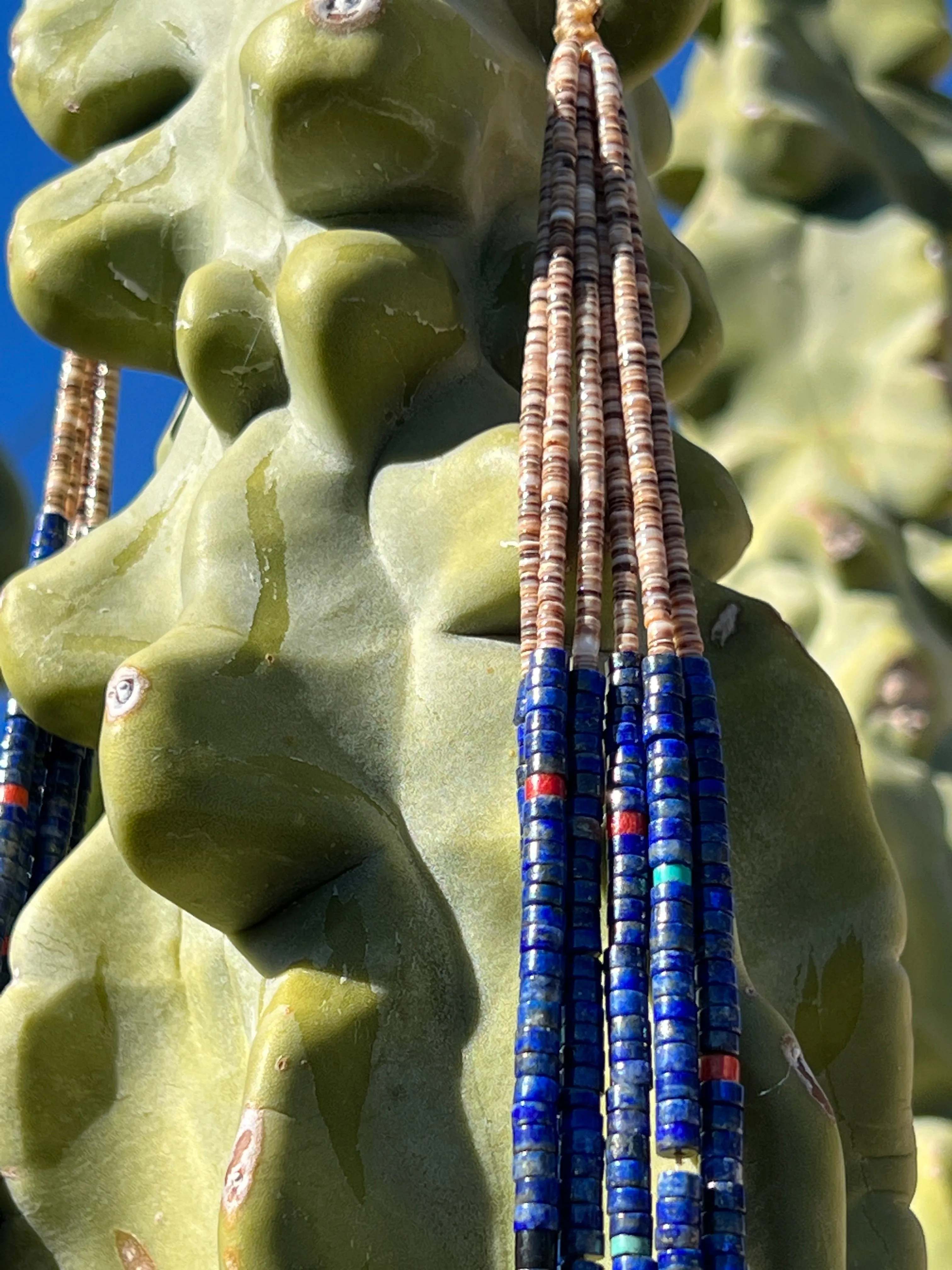 Lapis Lazuli Heishi Necklace Santo Domingo