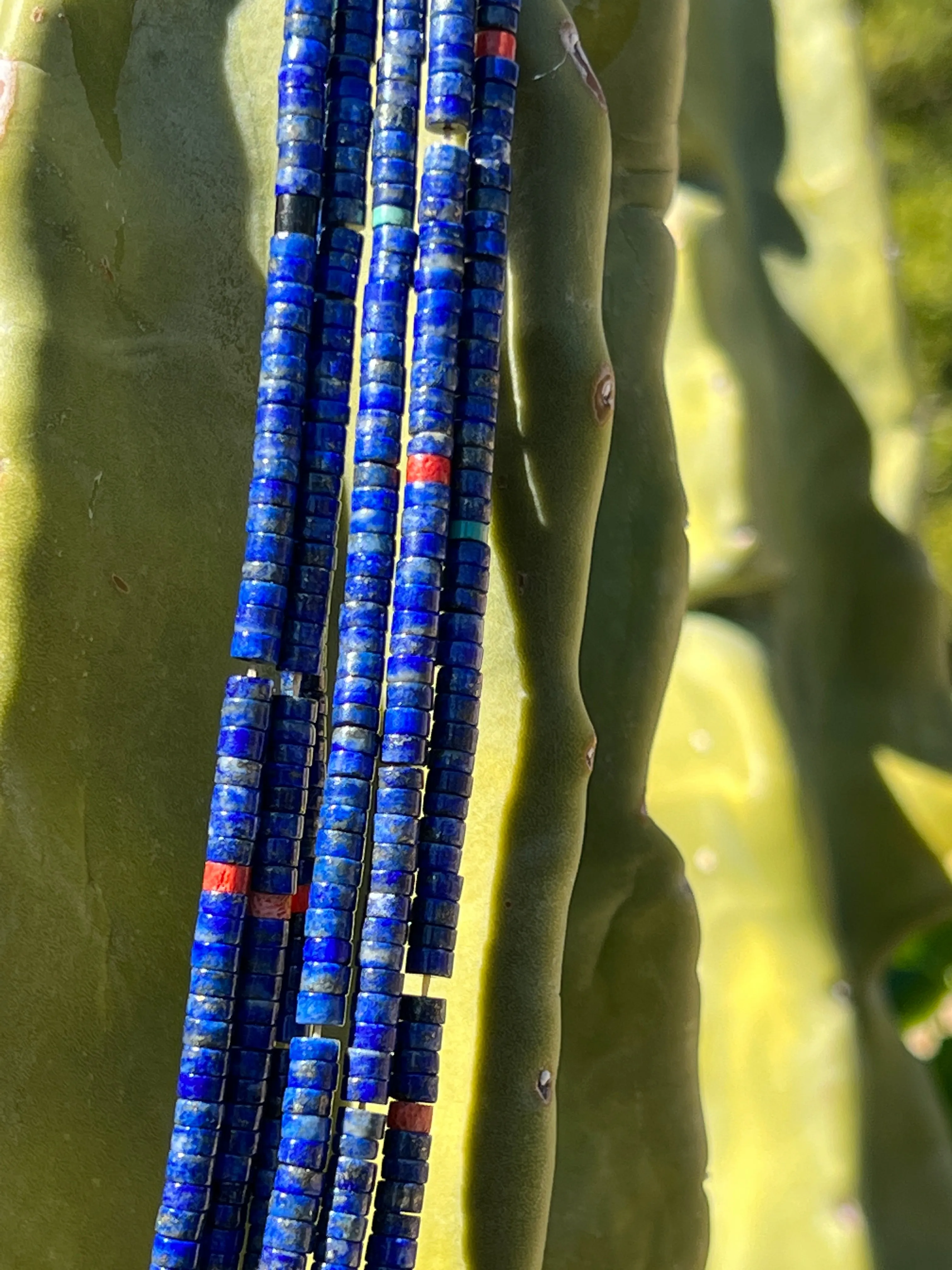 Lapis Lazuli Heishi Necklace Santo Domingo