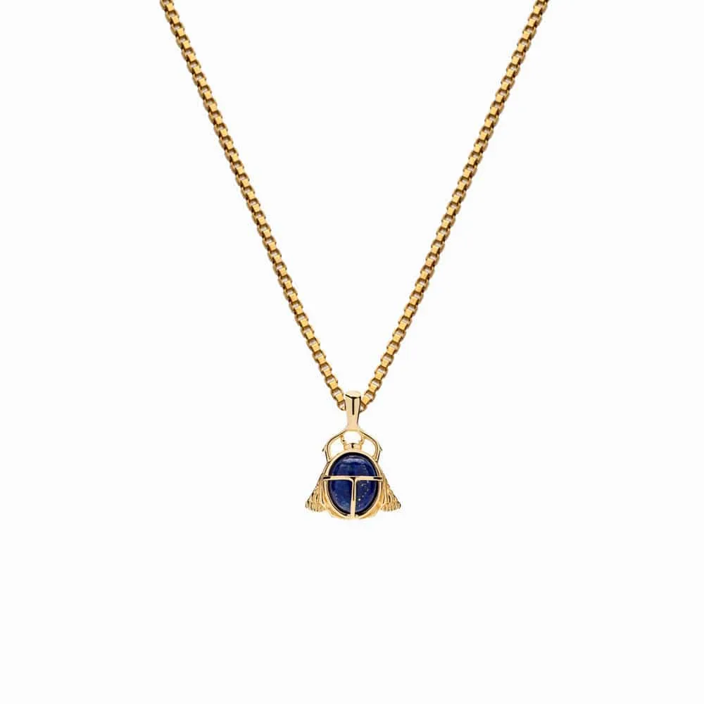 Lapis Lazuli Scarab Necklace