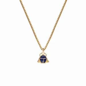 Lapis Lazuli Scarab Necklace