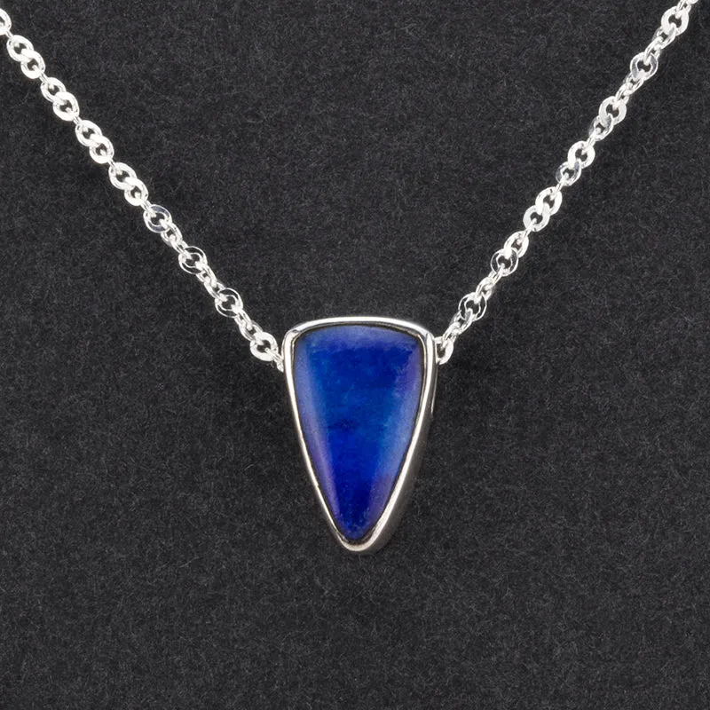 Lapis Lazuli Slide Pendant Necklace