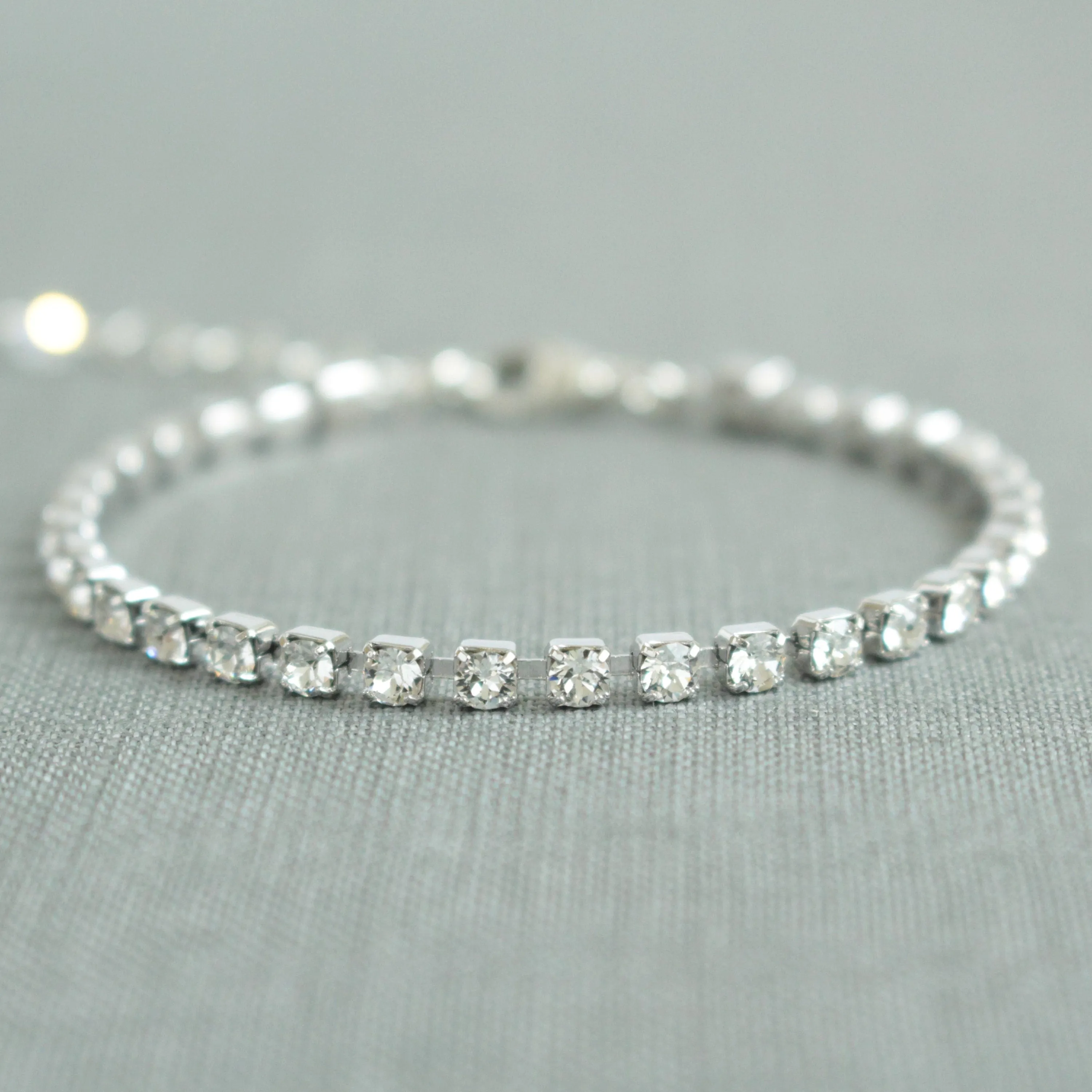 Minimalist Gold Crystal Bracelet