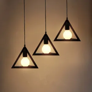 Modern 3D Triangle Pendant Lights