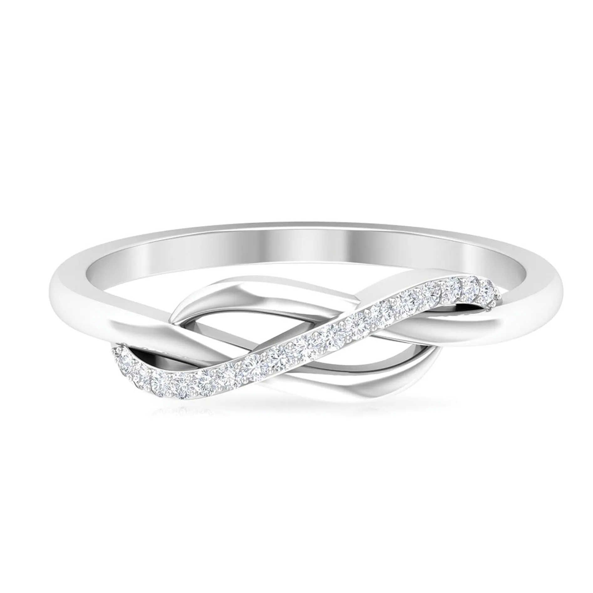 Natural Diamond Minimal Infinity Promise Ring