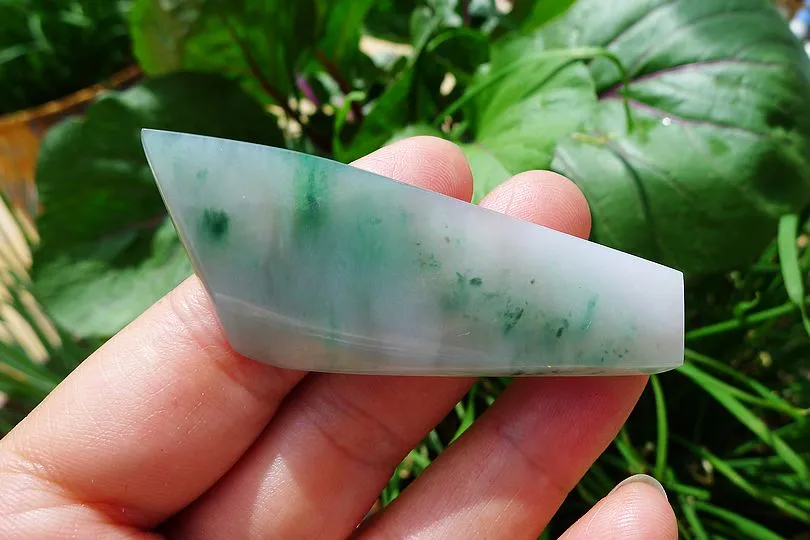 Natural Jade Rough Jadeite Raw (18g,6.2X2.3X0.5cm)