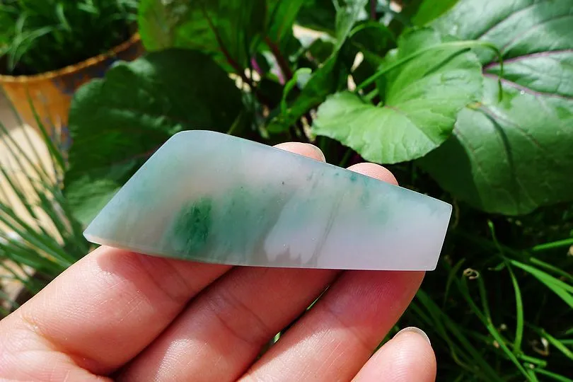 Natural Jade Rough Jadeite Raw (18g,6.2X2.3X0.5cm)