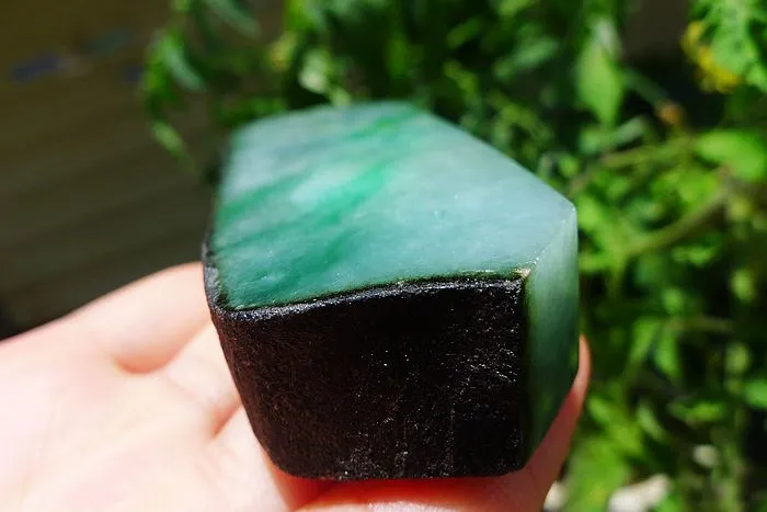 Natural Jade Rough Jadeite Raw (191g,9.9X3.3X2cm)