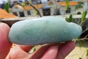 Natural Jade Rough Jadeite Raw (258g,10.7X4.5X2.6cm)