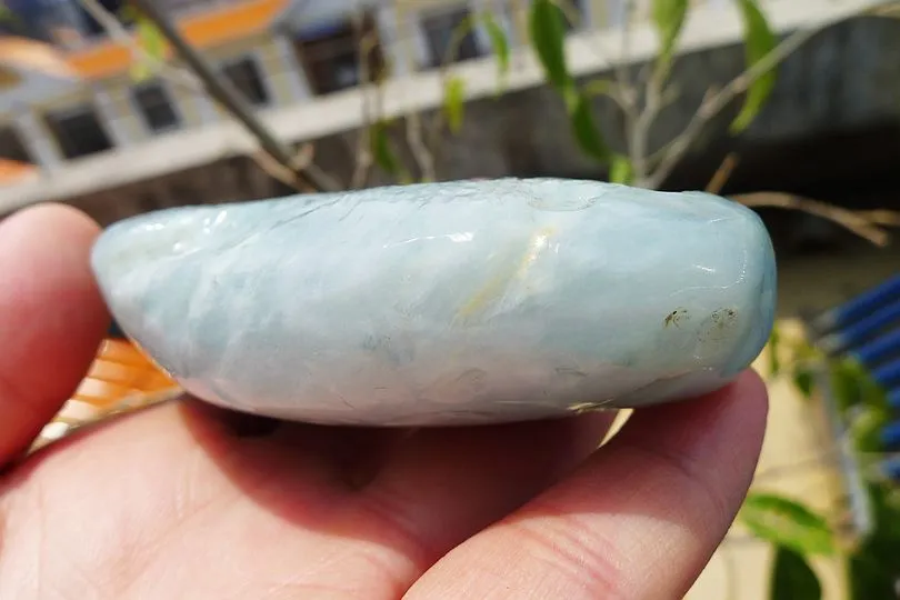 Natural Jade Rough Jadeite Raw (258g,10.7X4.5X2.6cm)