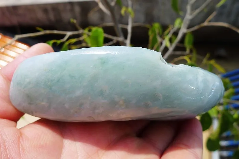 Natural Jade Rough Jadeite Raw (258g,10.7X4.5X2.6cm)