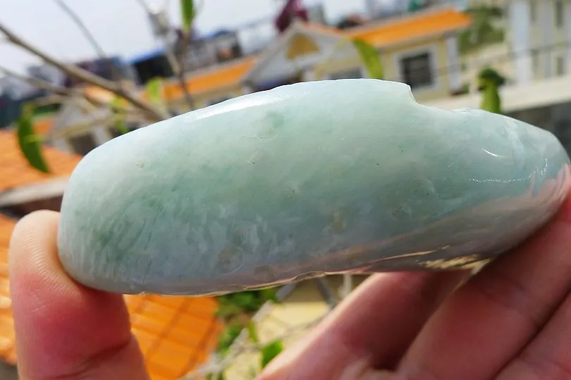 Natural Jade Rough Jadeite Raw (258g,10.7X4.5X2.6cm)