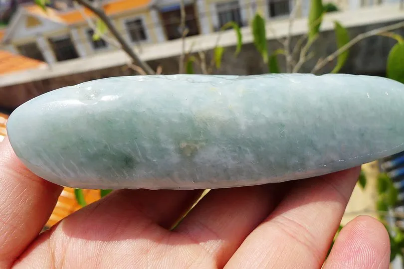 Natural Jade Rough Jadeite Raw (258g,10.7X4.5X2.6cm)