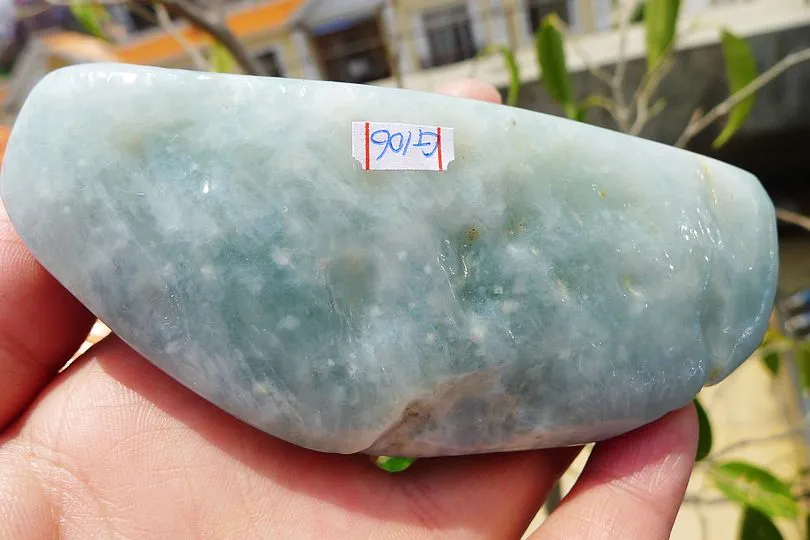 Natural Jade Rough Jadeite Raw (258g,10.7X4.5X2.6cm)