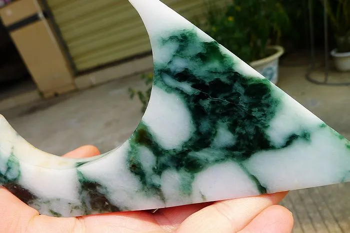 Natural Jade Rough Jadeite Raw (263g,11.7X8.5X1.6cm)