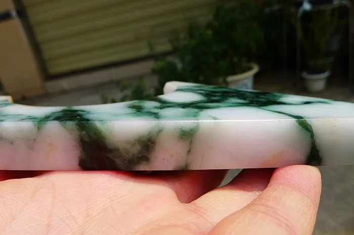 Natural Jade Rough Jadeite Raw (263g,11.7X8.5X1.6cm)