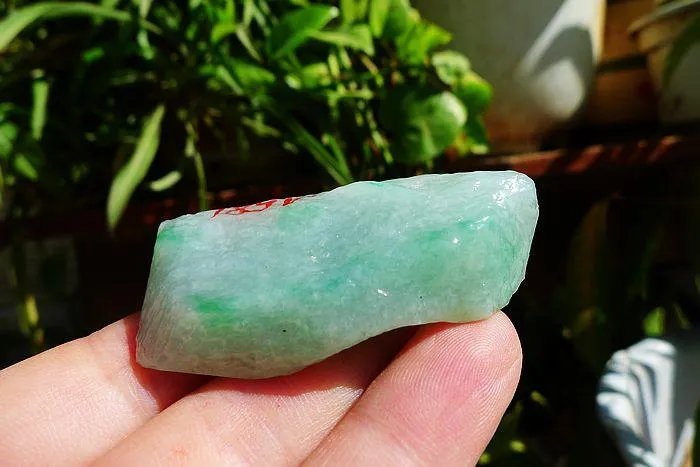 Natural Jade Rough Jadeite Raw (32g,5.2X2.7X1.3cm)