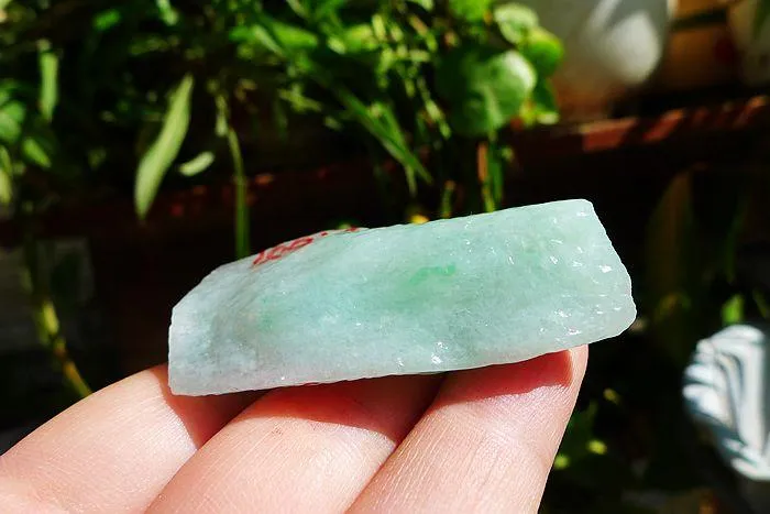 Natural Jade Rough Jadeite Raw (32g,5.2X2.7X1.3cm)