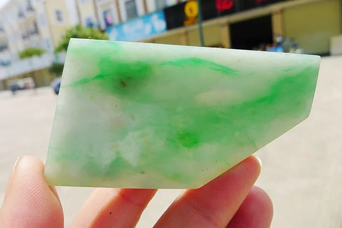 Natural Jade Rough Jadeite Raw (32g,6.3*2.8*0.45cm)