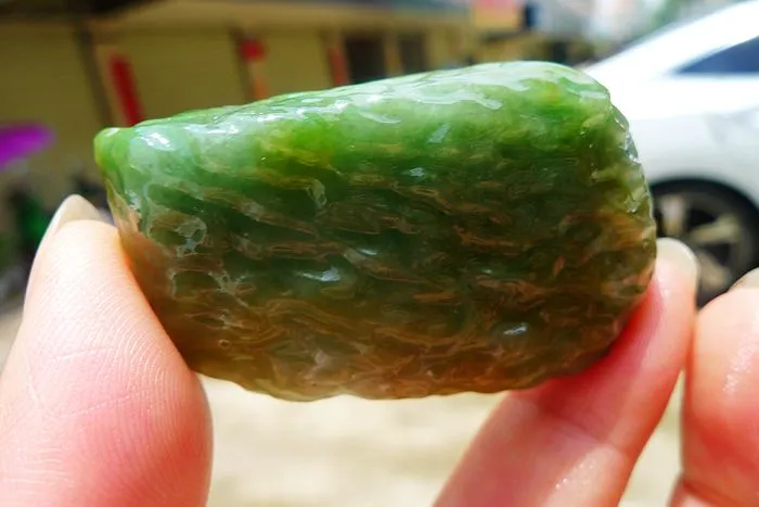 Natural Jade Rough Jadeite Raw (36g,5.2X3.2X1.1cm)