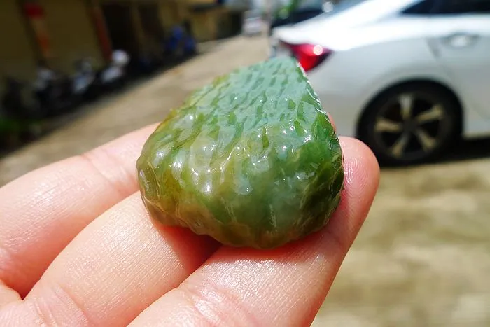 Natural Jade Rough Jadeite Raw (36g,5.2X3.2X1.1cm)