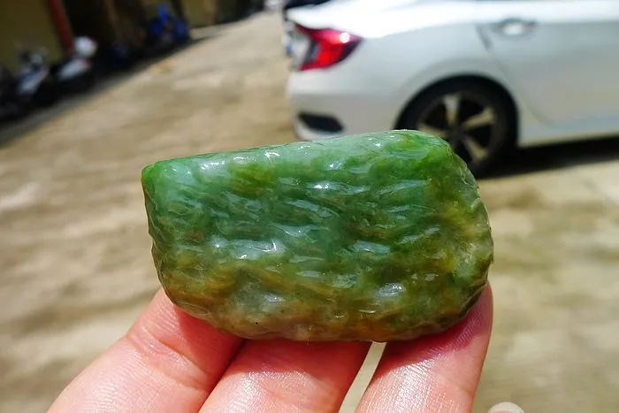 Natural Jade Rough Jadeite Raw (36g,5.2X3.2X1.1cm)