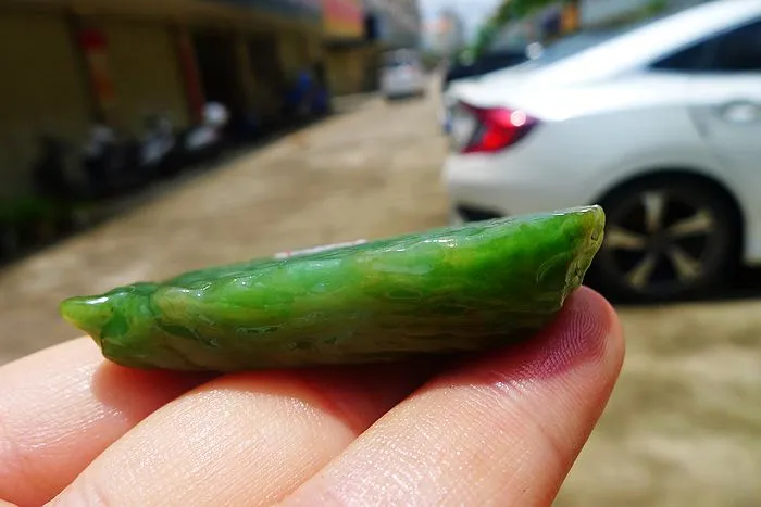 Natural Jade Rough Jadeite Raw (36g,5.2X3.2X1.1cm)