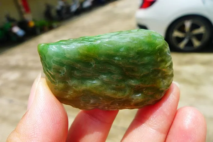 Natural Jade Rough Jadeite Raw (36g,5.2X3.2X1.1cm)