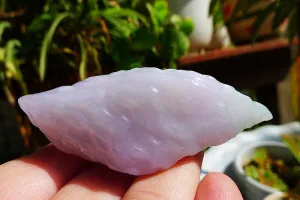 Natural Jade Rough Jadeite Raw (46g,6.9X2.5X1.8cm)