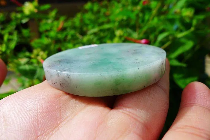 Natural Jade Rough Jadeite Raw (68g,5.6X0.7cm)