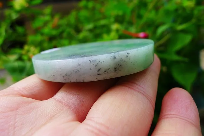 Natural Jade Rough Jadeite Raw (68g,5.6X0.7cm)