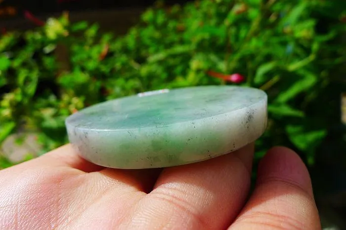 Natural Jade Rough Jadeite Raw (68g,5.6X0.7cm)