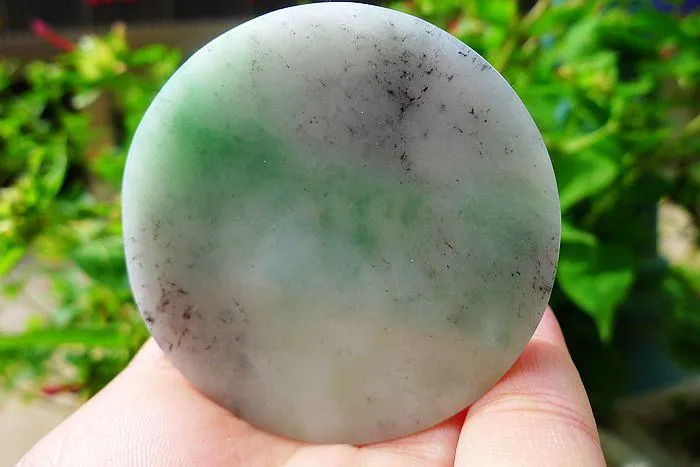 Natural Jade Rough Jadeite Raw (68g,5.6X0.7cm)