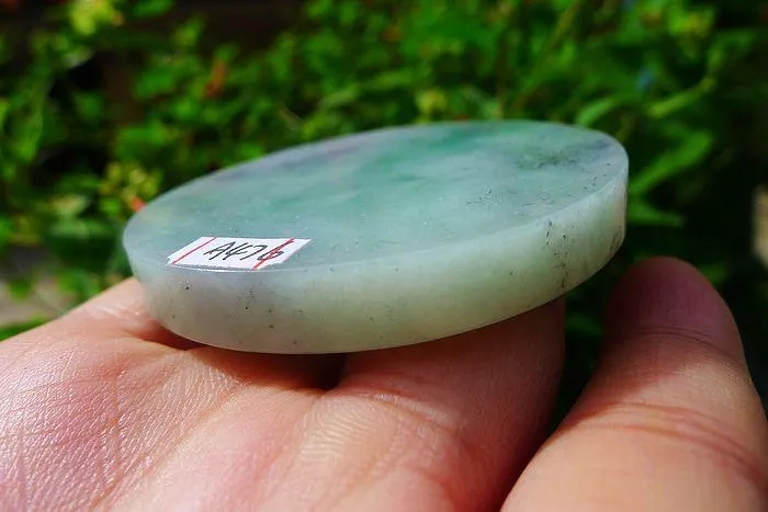 Natural Jade Rough Jadeite Raw (68g,5.6X0.7cm)