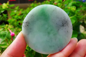 Natural Jade Rough Jadeite Raw (68g,5.6X0.7cm)