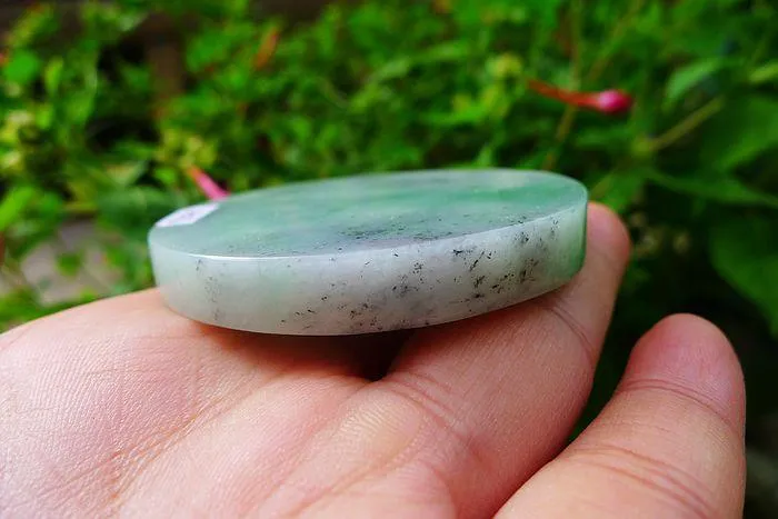 Natural Jade Rough Jadeite Raw (68g,5.6X0.7cm)