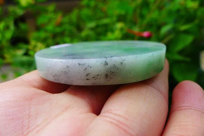 Natural Jade Rough Jadeite Raw (68g,5.6X0.7cm)