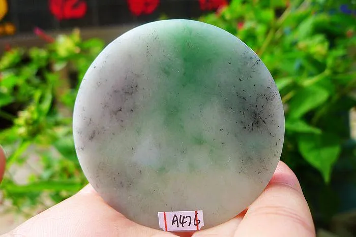 Natural Jade Rough Jadeite Raw (68g,5.6X0.7cm)