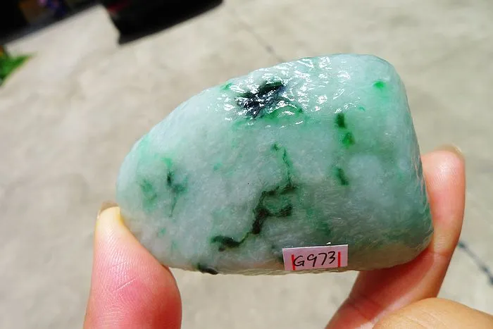 Natural Jade Rough Jadeite Raw (72g,6.2X3.8X1.6cm)