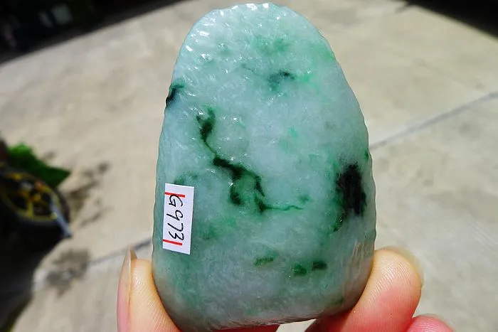 Natural Jade Rough Jadeite Raw (72g,6.2X3.8X1.6cm)