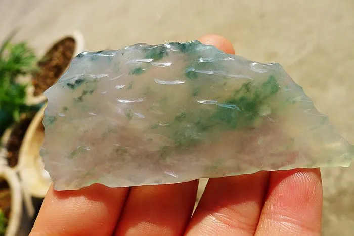 Natural Jade Rough Jadeite Raw S-(97g,8.6X6.2X0.6cm)