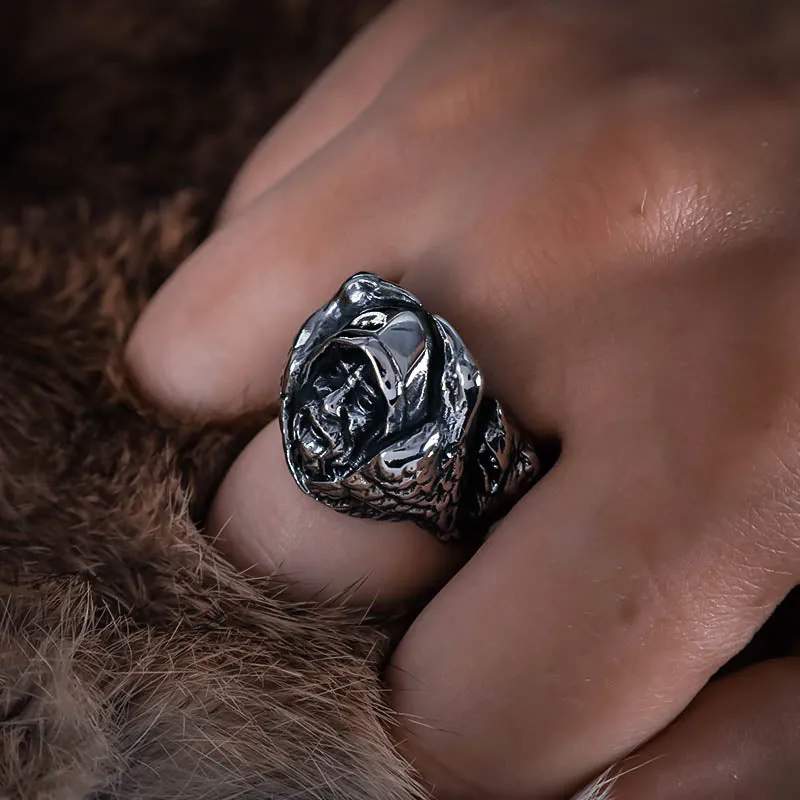 Odin and Ravens Ring - Stainless Steel