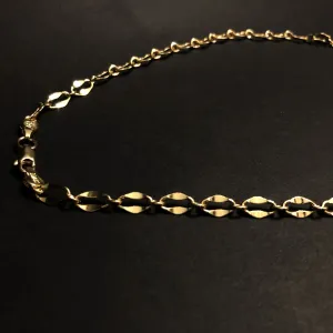 Oprah 18” Gold Filled Trace Link Necklace