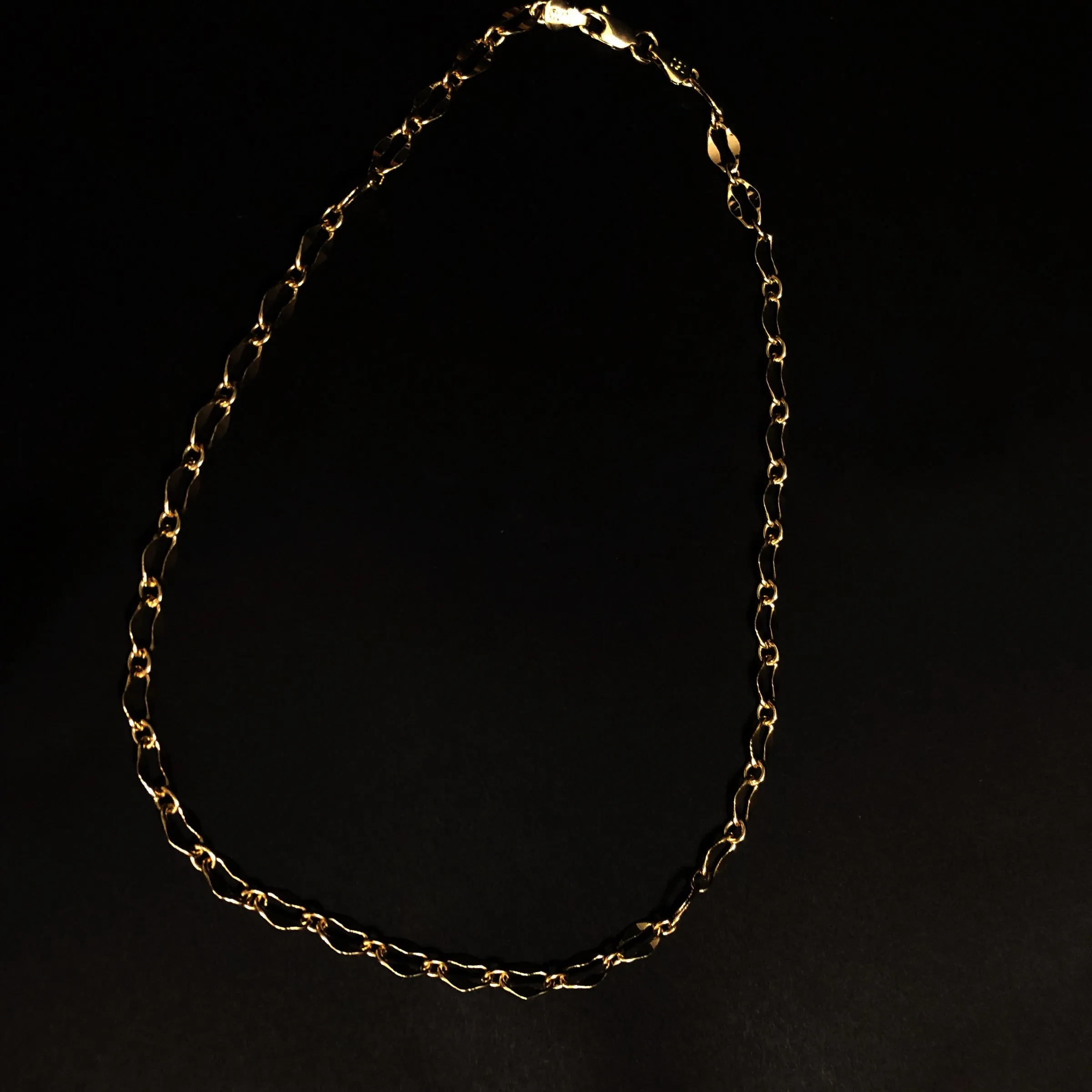 Oprah 18” Gold Filled Trace Link Necklace