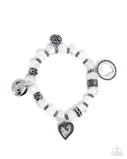 Paparazzi Bracelet ~ Filigree Finesse - White