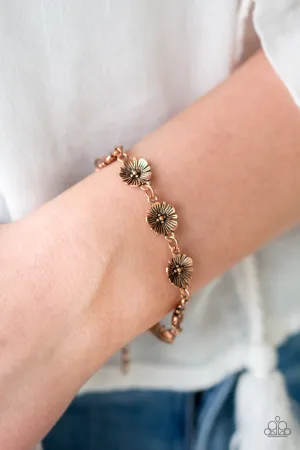 Paparazzi Bracelet - Poppy Posh - Copper