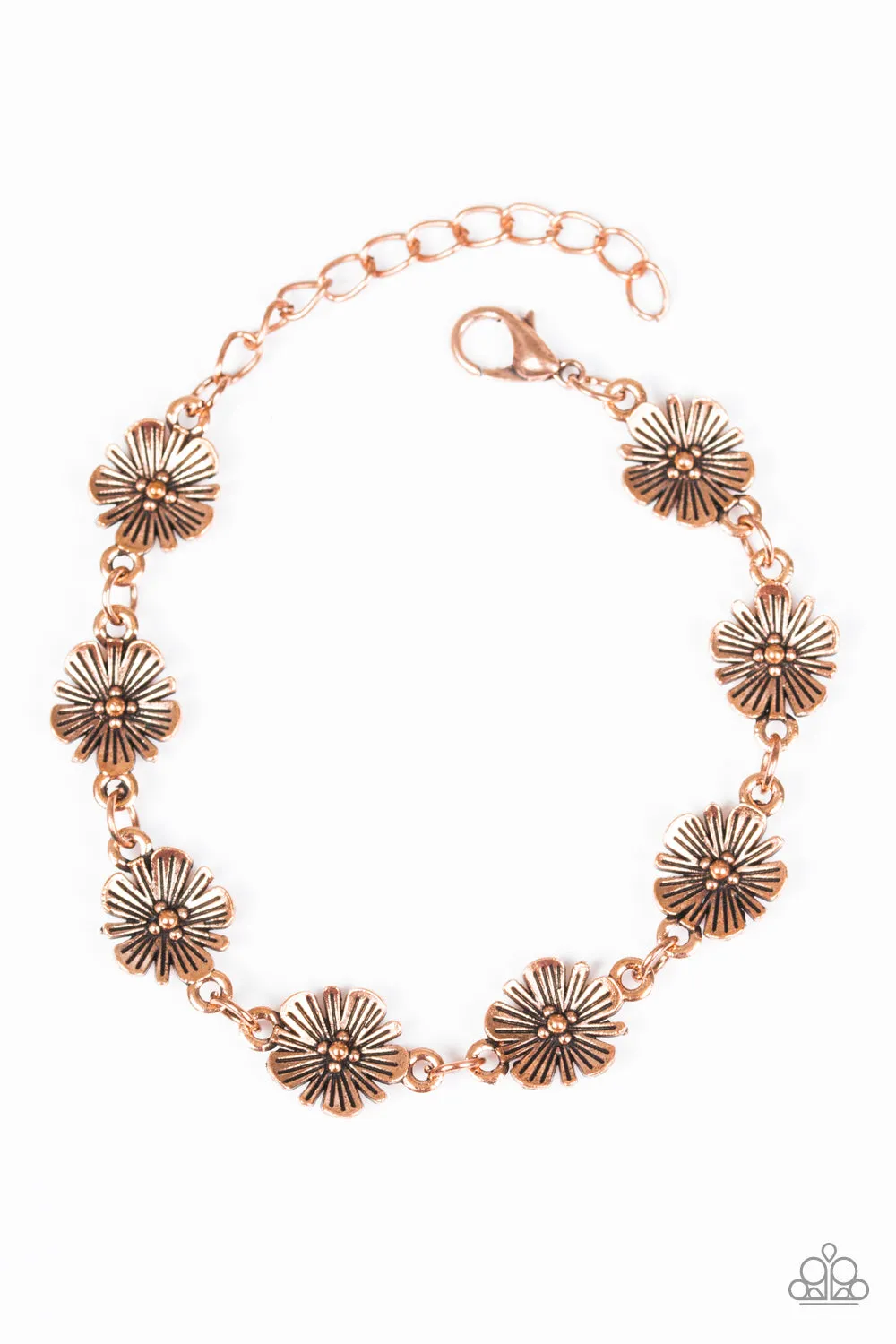 Paparazzi Bracelet - Poppy Posh - Copper