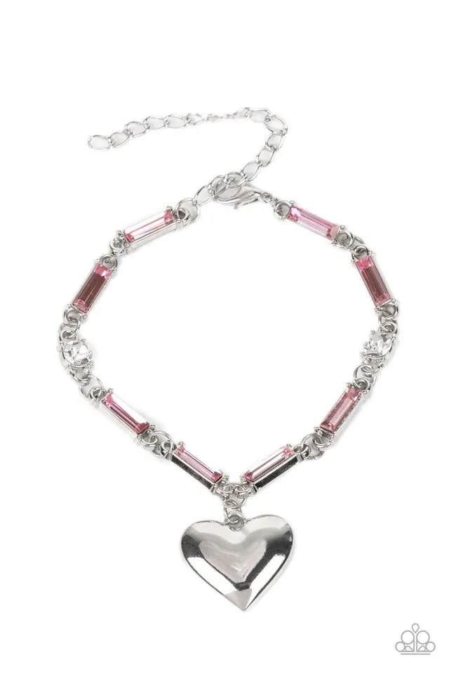 Paparazzi Bracelet ~ Sweetheart Secrets - Pink