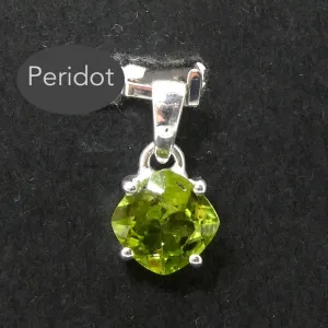 Pendant, Dainty Faceted Diamond, 925 Sterling Silver, r3