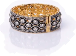 Queenie Cuff (Enamel, Swarovski & Filigree)