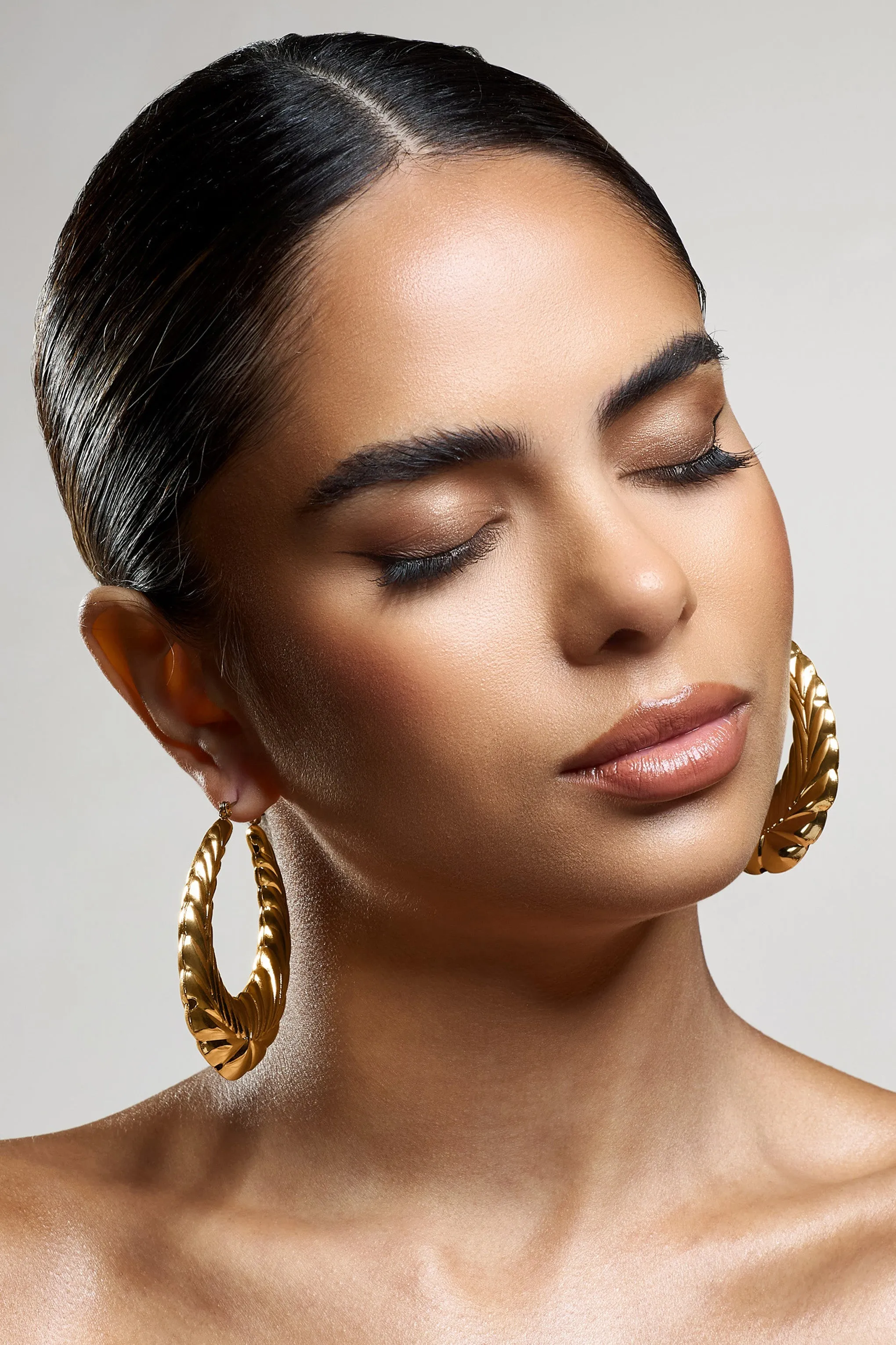 Rhode | Gold Chunky Hoop Earrings